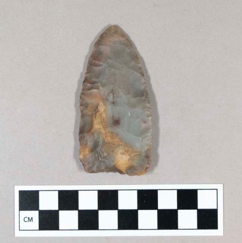 Chipped stone projectile point, lanceolate, chert.