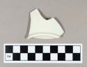 Ceramic, creamware base sherd, undecorated