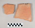 Ceramic roof tile fragments