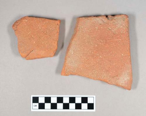 Ceramic roof tile fragments