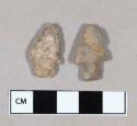 Chipped stone, stemmed projectile points