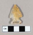 Chipped stone, side notched projectile point