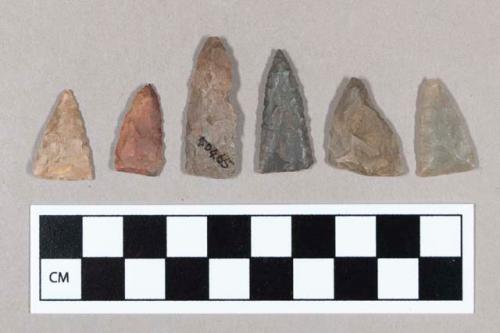 Chipped stone projectile points