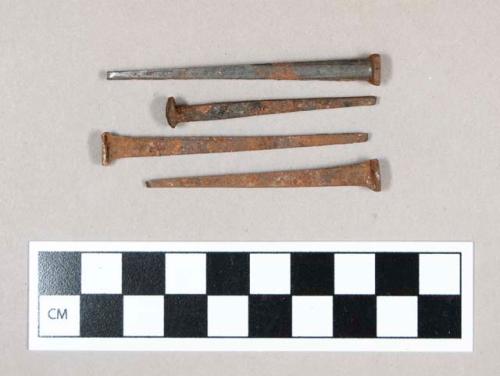 Metal, ferrous, cut nails, well-preserved