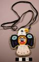 Pendant, beaded eagle figure