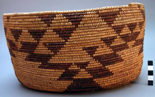 Basket, animal tracks design