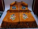 Moose skin man's vest (eagle side) used in A.N.B. for social occasions.