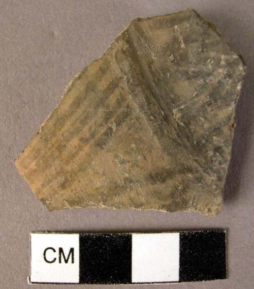 Potsherd - plain ware, brown pattern burnish (Wace & Thompson, 1912, Type A1 or