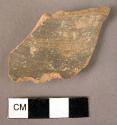 Potsherd - "Urfirnis" coated small jar rim