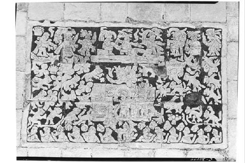 North panel of colonnade at Temple of Wall Panels