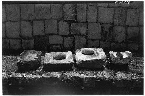 Temple of the Wall Panels. Miscellaneous metates.