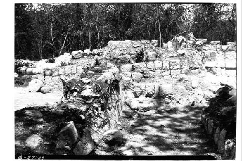 House of the grinding stones, after excavation.