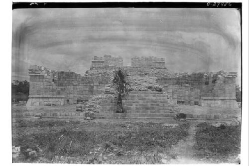 Front view of the Temple of Wall Panels looking east