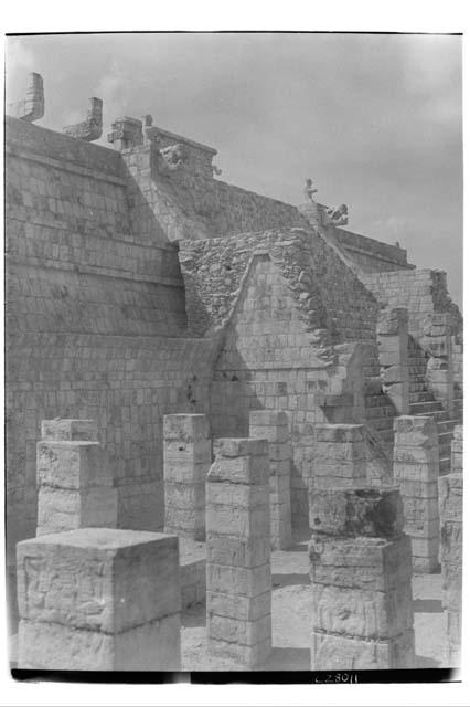 Northwest Colonnade at the Temple of Warriors