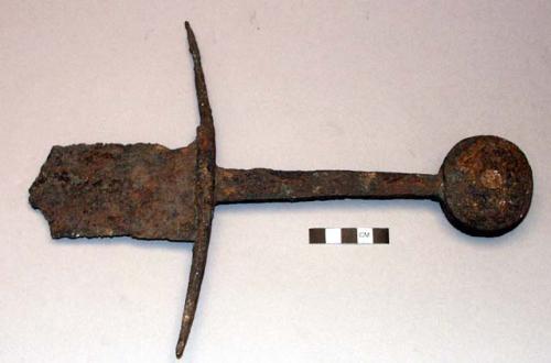 Handle of Iron sword; 12th-14th century