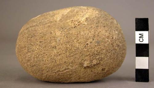 Ground stone pounding or sharpening stone