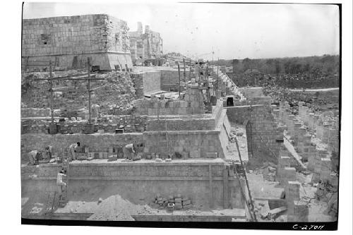 Northwest corner of the Temple of Warriors