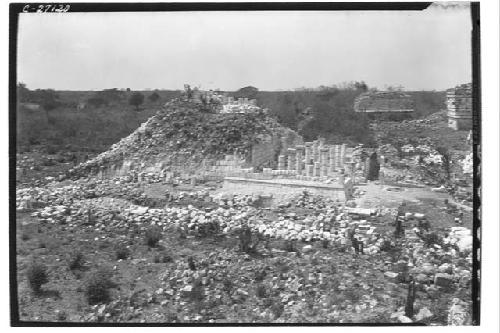 Temple of Wall Panels, after completion of excavation but before repair work