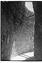 Caracol. NW section of exterior corridor, after repair, showing N doorway at rig