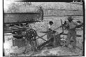 Sawing slabs at the Temple of Warriors