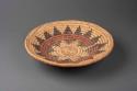 Coiled ceremonial bowl with flaring sides