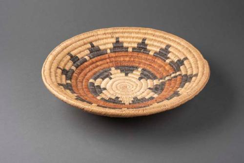 Coiled ceremonial bowl with flaring sides