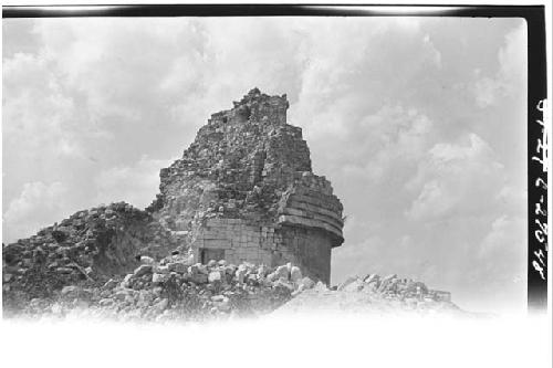 Caracol. NE corner before excavation and repair