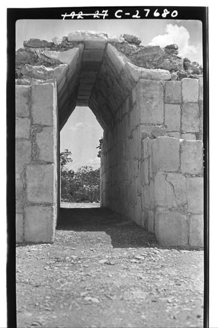 T of Wall panels. After repair of archway, at conclusion of 1927 field season.