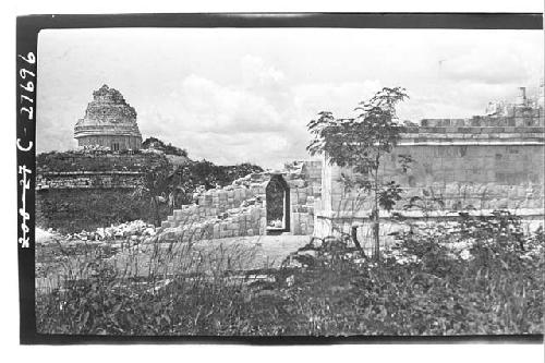 Repaired archway at the Temple of Wall Panels