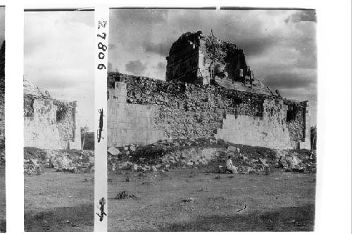 Temple of the Jaguars, under repair by Mexican government.