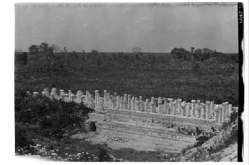 N. Colonnade, from Temple of Warriors.