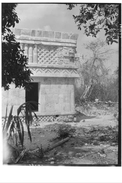 Temple of Three Lintels, at close of 1928 field season, northwest corner.