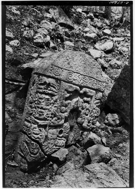 Upper half of Stela 9