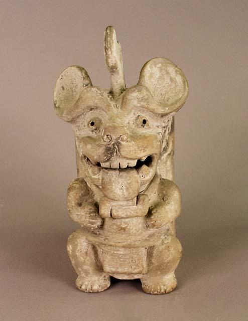 Small pottery brasero, Urn of the Bat God