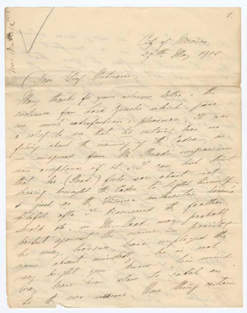 Letter from Zelia Nuttall to F. W. Putnam, 1902