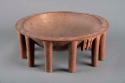 Carved wooden kava bowl - modern