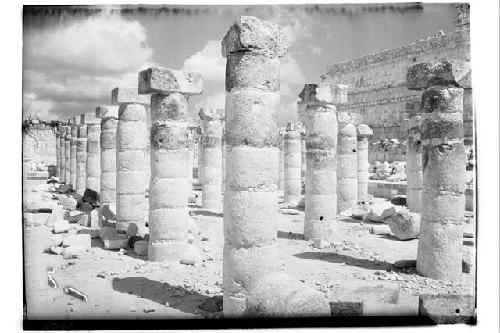 N. Colonnade after completion of excavation but before repair