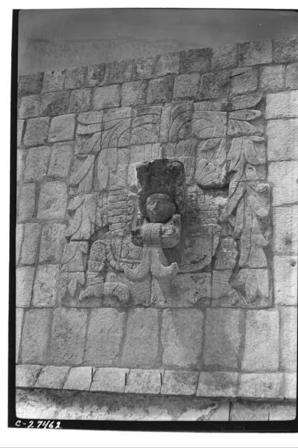 Serpent-bird panel at the Temple of Warriors