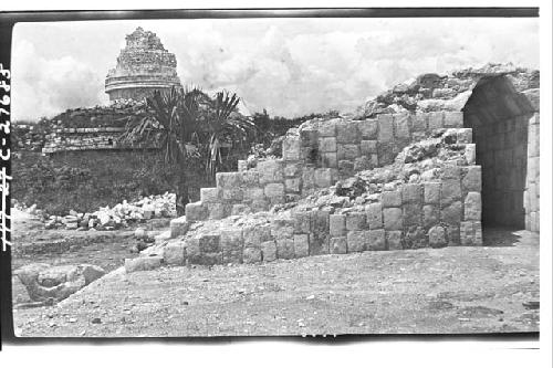 Repaired archway at the Temple of Wall Panels