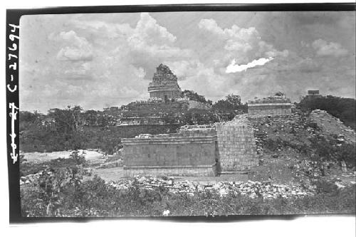 T of Wall panels, general view, looking NW