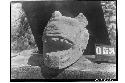 Stone dog head - Small ball court. Another view of C-27759