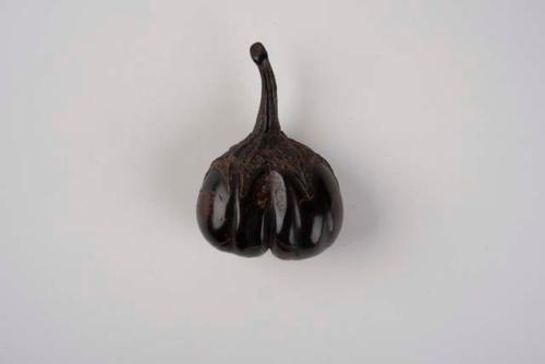 Carved wooden nut