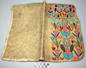 Pair of Plains leggings, possibly Omaha. Buckskin and canvas; beaded