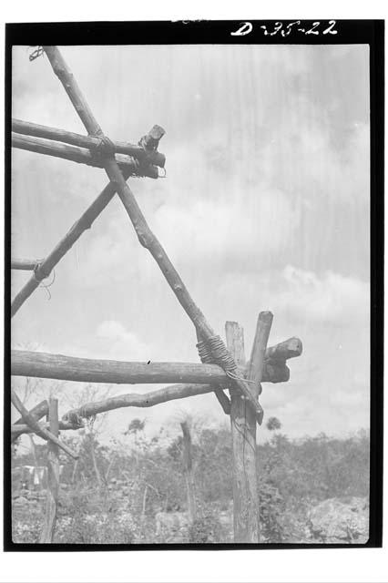 Abandoned house framing