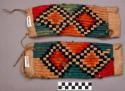Pair of dance anklets (honhokyas'mi). Cloth on each end and on underside.