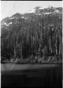 Lake, with mountain in the background