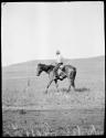 George Francis Will on a horse