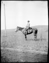 Roland B. Dixon on a horse