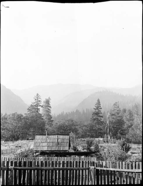 Building surrounded by a fence near Rio Nuevo