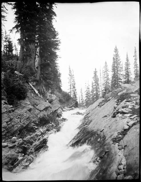 Rapids, possibly top of Takakkaw Falls